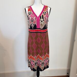 Liz Claiborne Multicolor Sleeveless Dress Size Medium